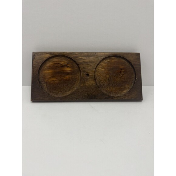 Japan Art Pottery Salt Pepper, 2 Jam Jars W/ Spoons MCM Boho Wood Pedestal Raku - Picture 9 of 12